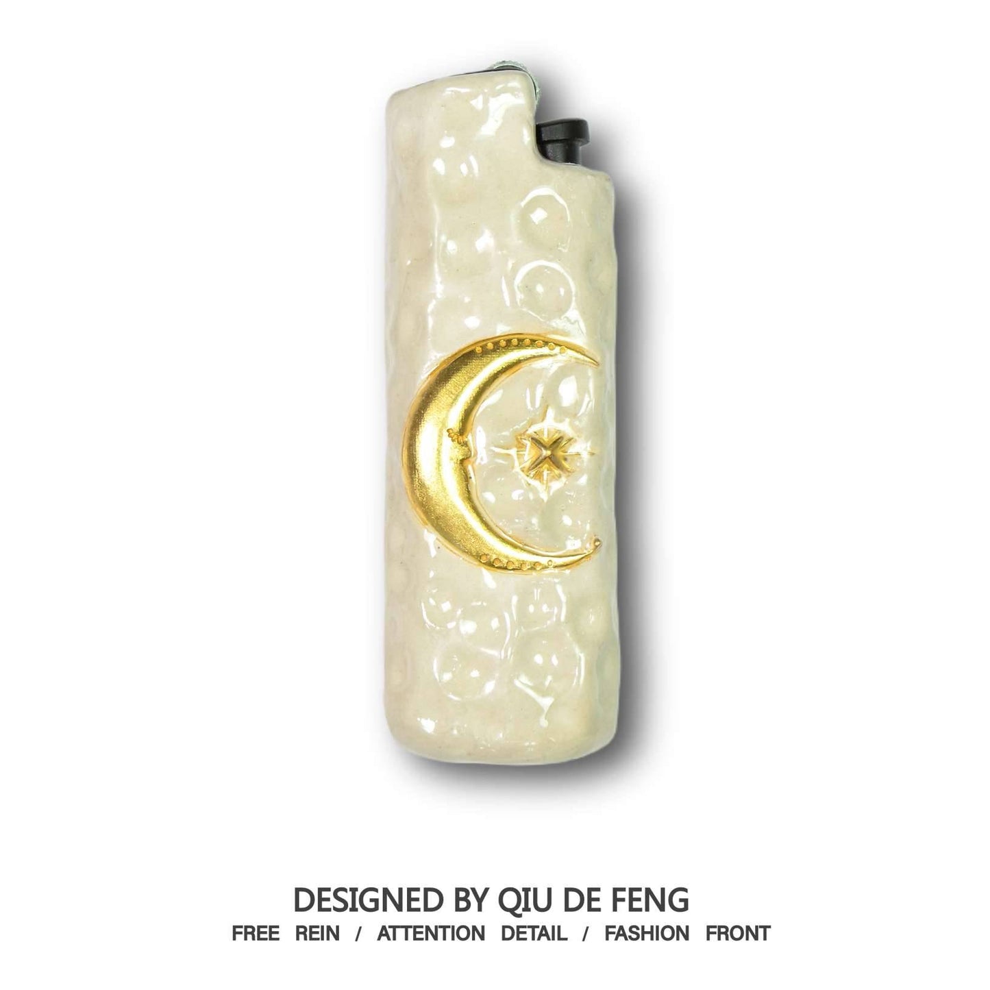 Bic J3 / Cricket lighter case handmade the moon and the stars