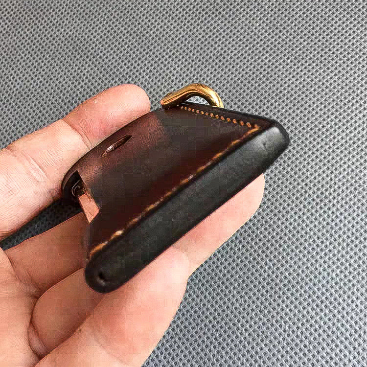 Handmade dupont Slim7 lighter leather case Original design full grain cow leather