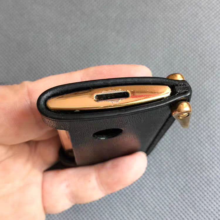 Handmade dupont Slim7 lighter leather case Original design full grain cow leather