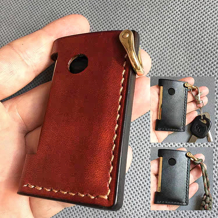 Handmade dupont Slim7 lighter leather case Original design full grain cow leather
