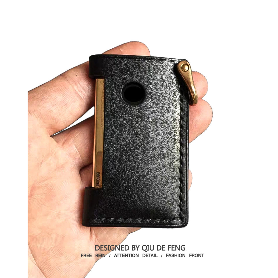Handmade dupont Slim7 lighter leather case Original design full grain cow leather
